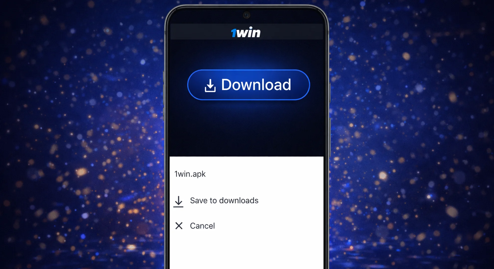 1. Start Downloading the 1win Apk