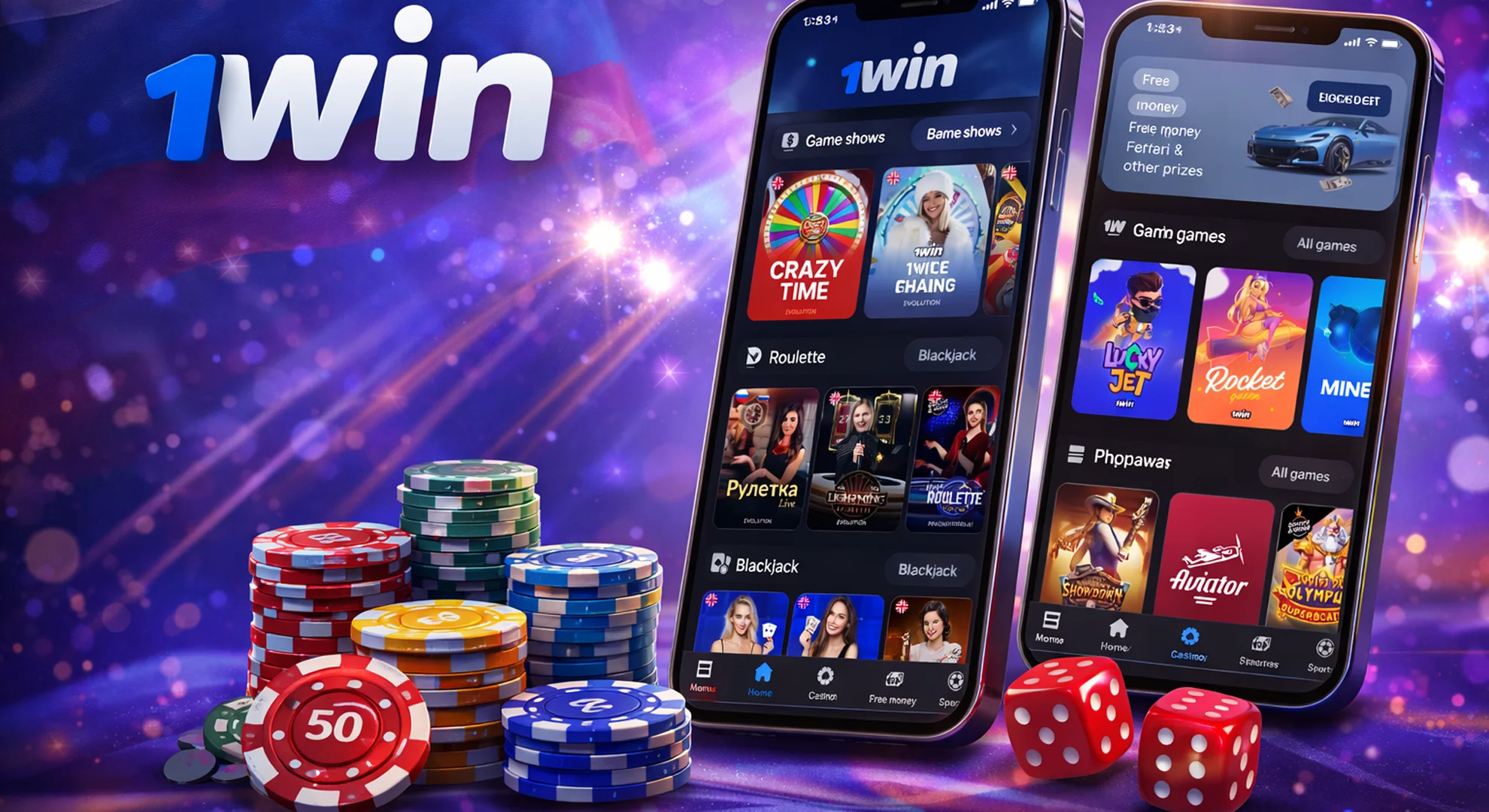 best mobile casino games on 1win app in Myanmar