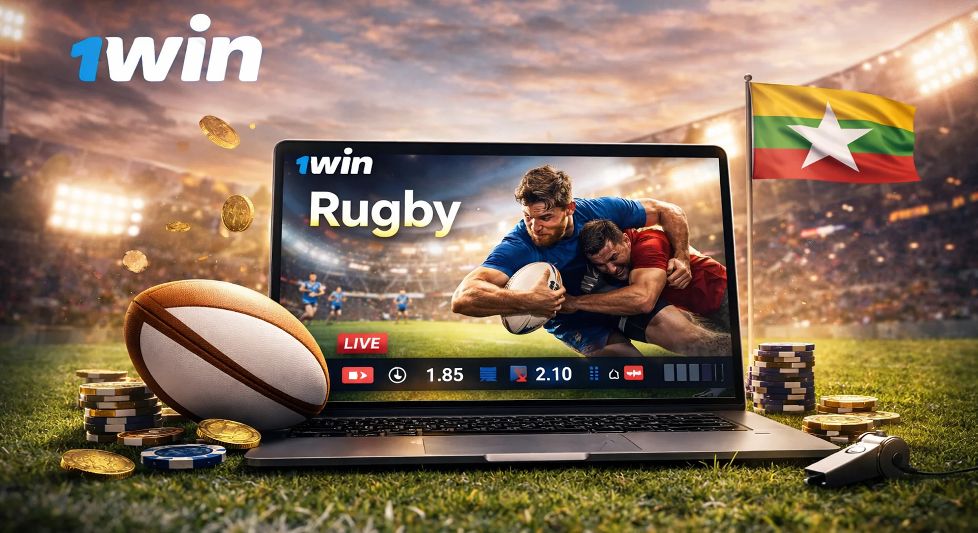 rugby betting options on 1win Myanmar sportsbook